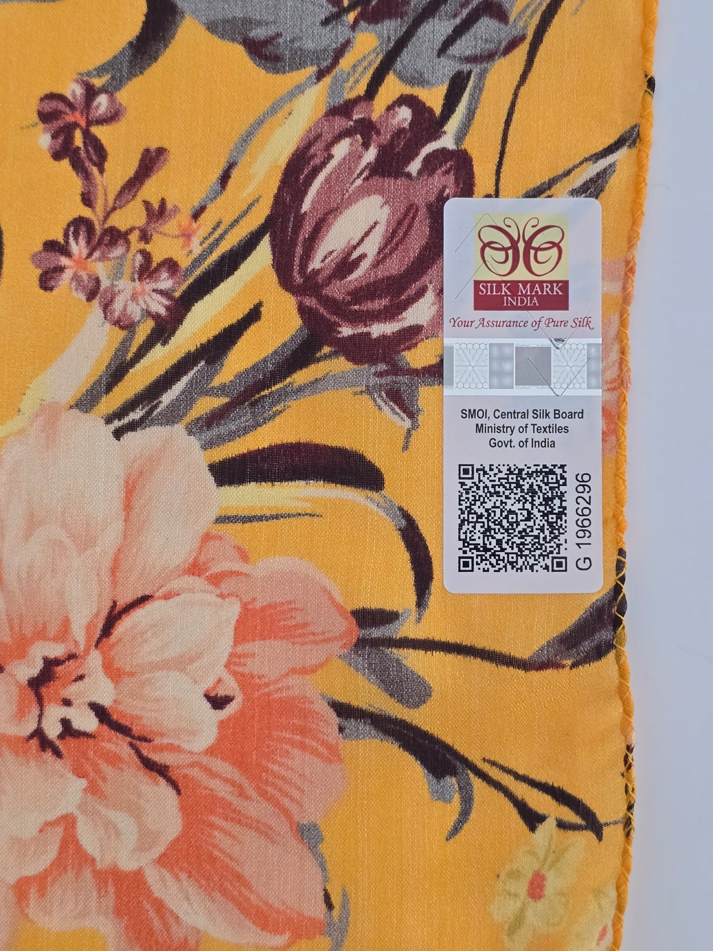 Mulberry Silk Stole – 100% Pure, Silk Mark Certified