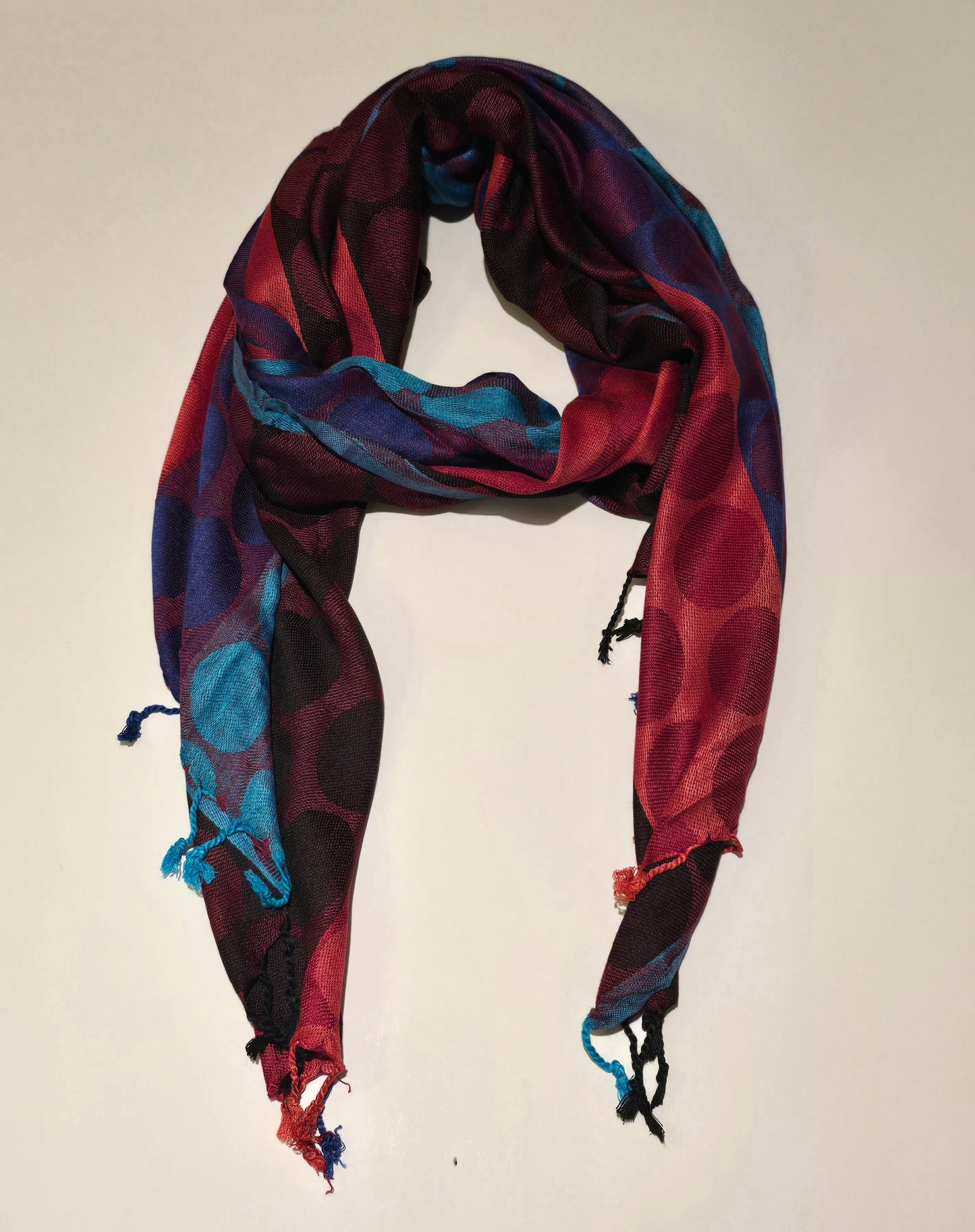 Châle en modal Jamawar multicolore