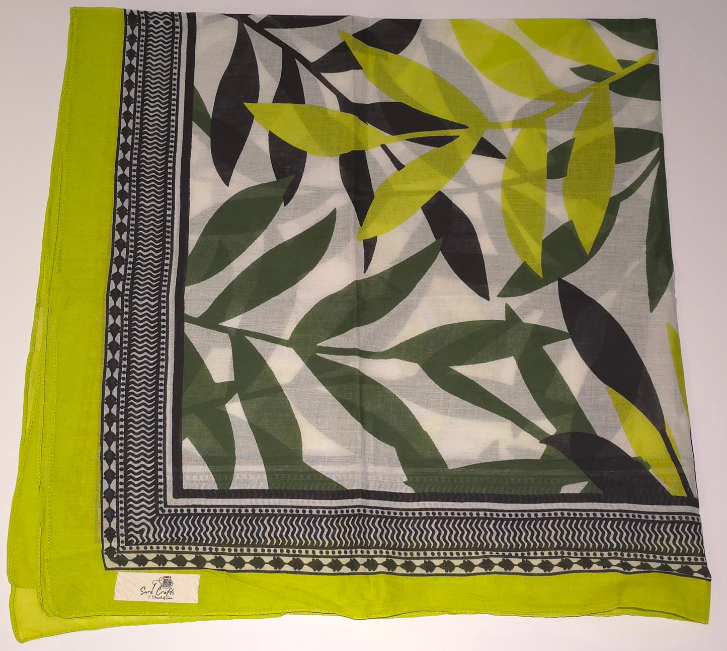 Foulard carré en pur coton, 100 x 100 cm