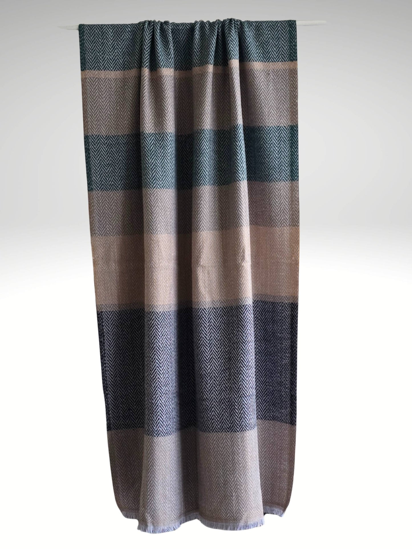 Étole en cachemire 2 épaisseurs Rollo Stripe
