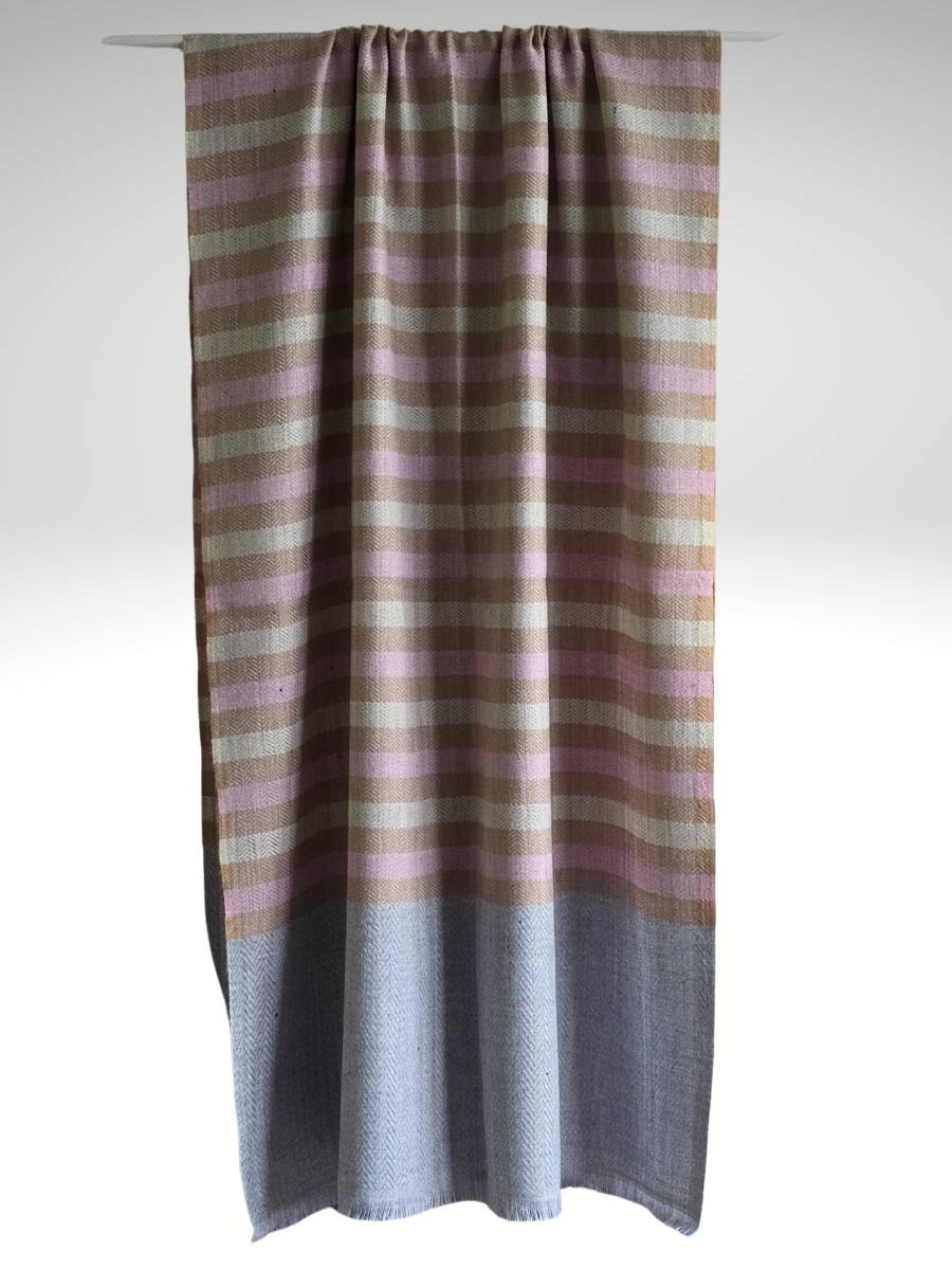 Étole en cachemire 2 épaisseurs Rollo Stripe