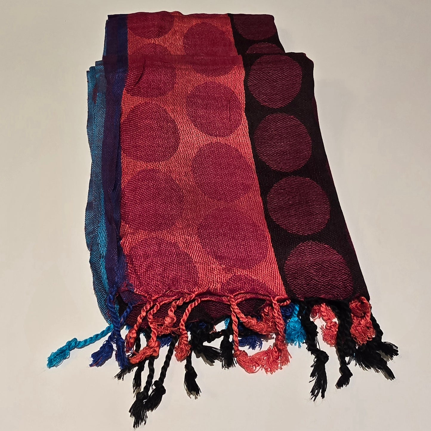 Châle en modal Jamawar multicolore
