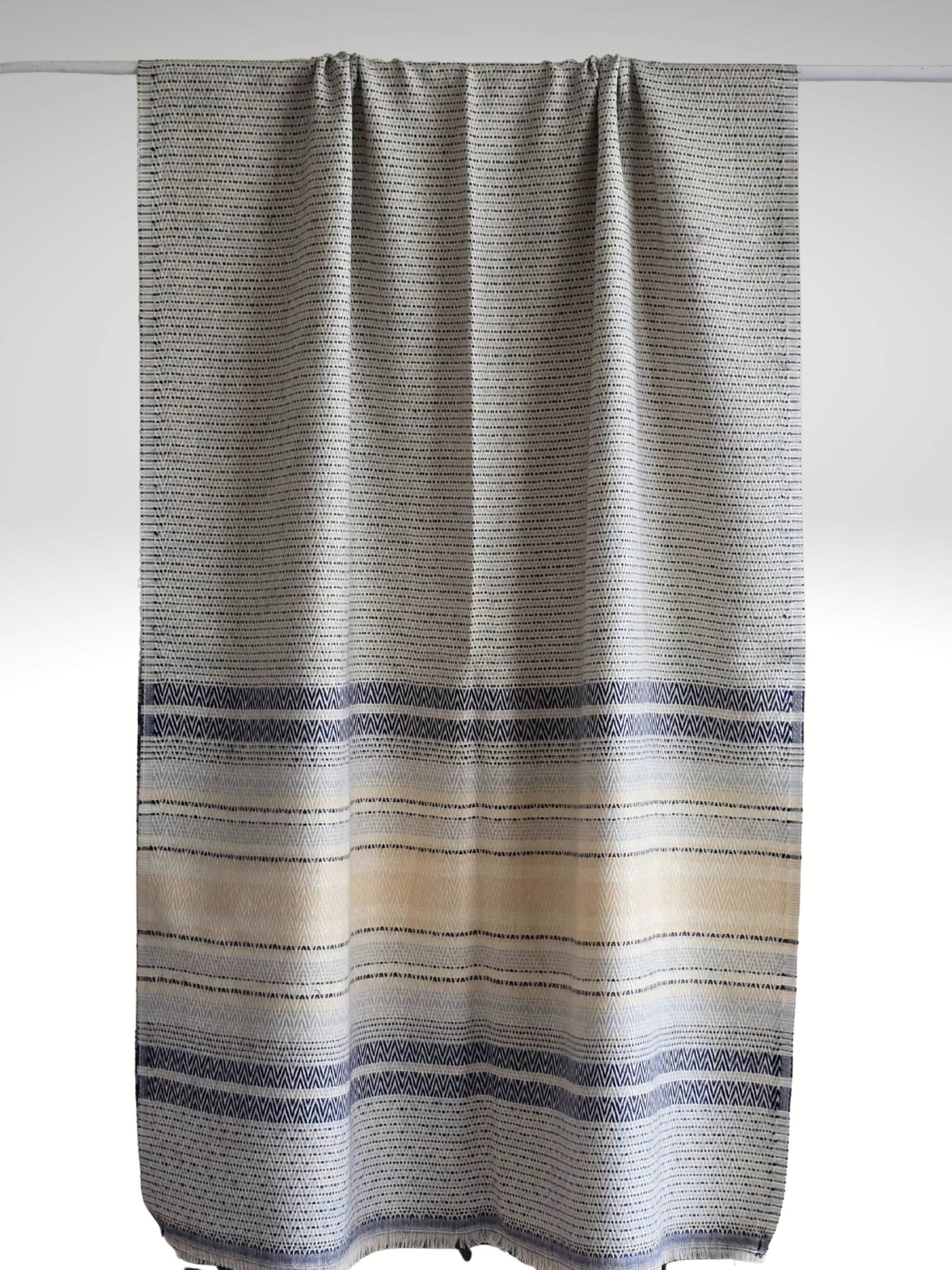 Étole en cachemire 2 épaisseurs Rollo Stripe