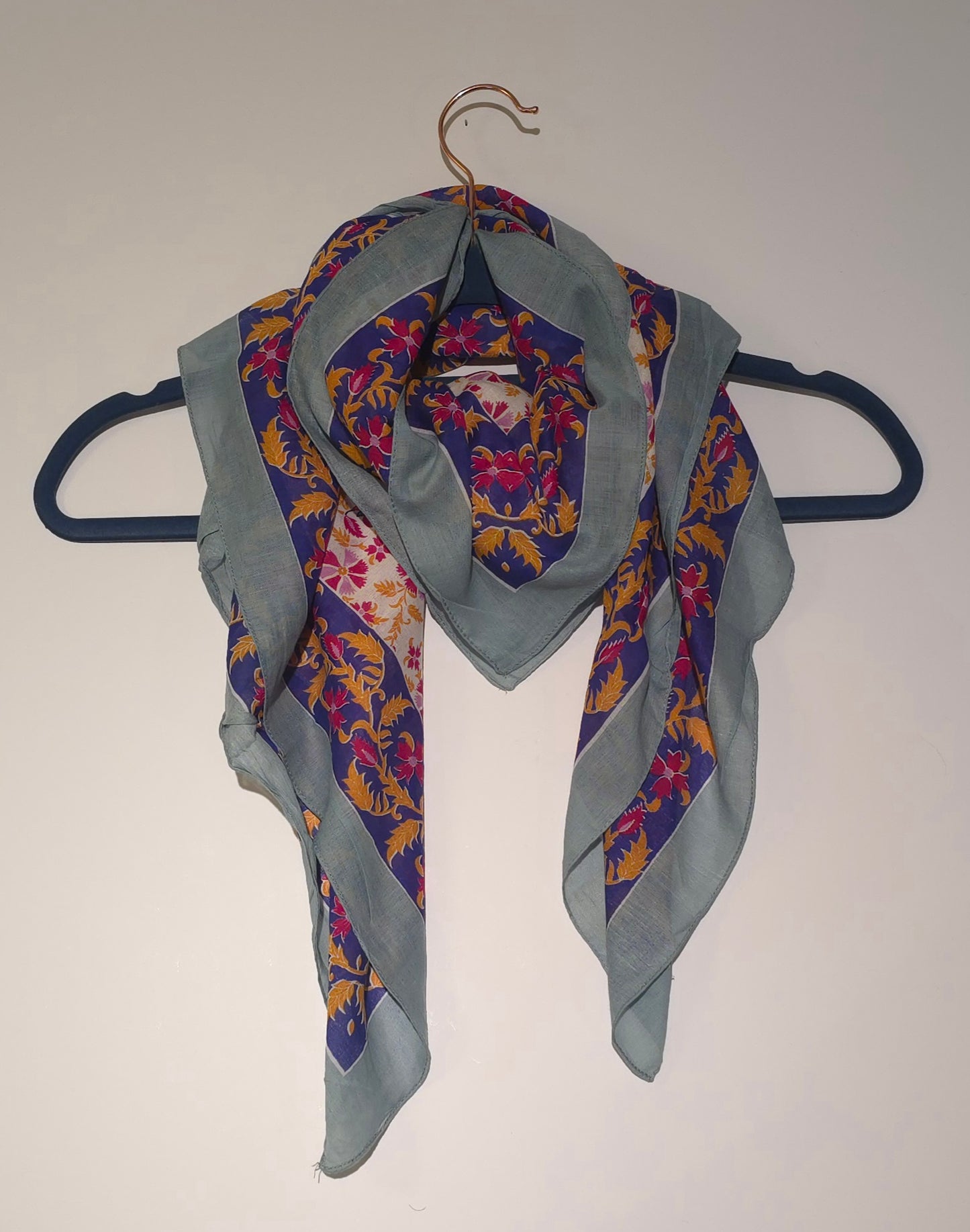 Foulard carré en pur coton, 100 x 100 cm