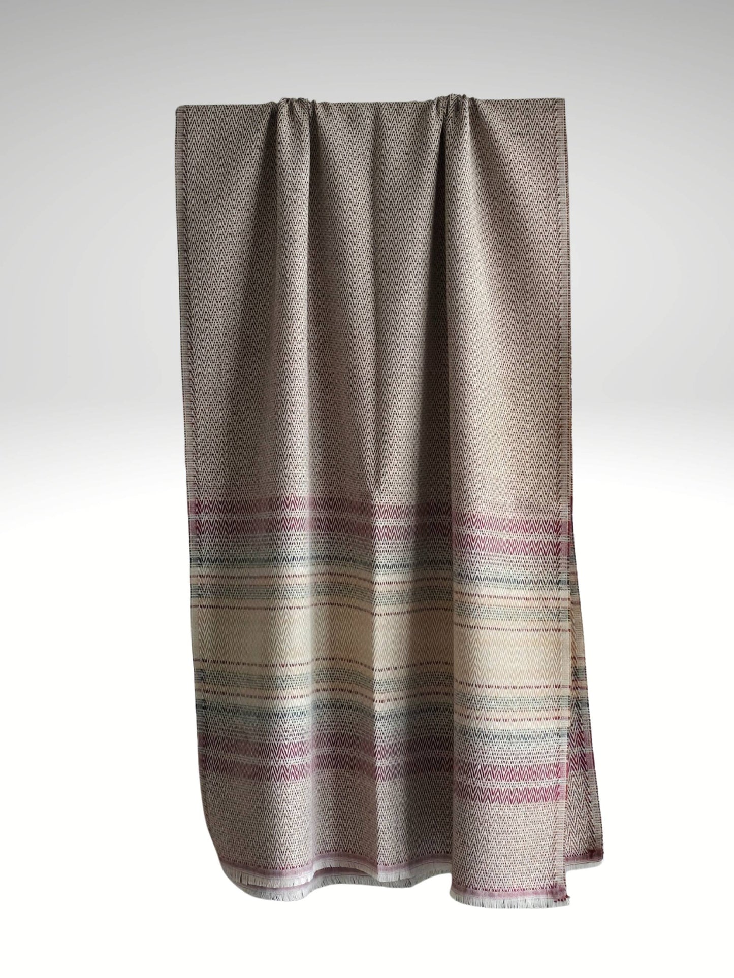 Étole en cachemire 2 épaisseurs Rollo Stripe