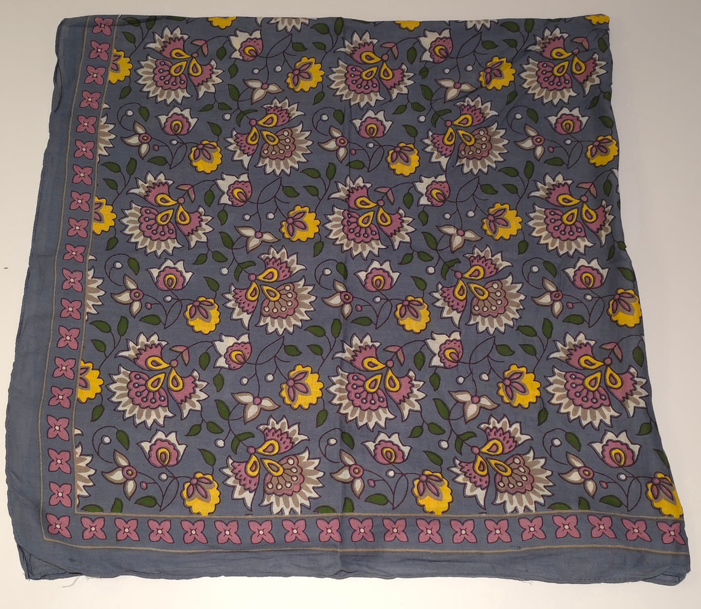 Foulard carré en pur coton, 100 x 100 cm