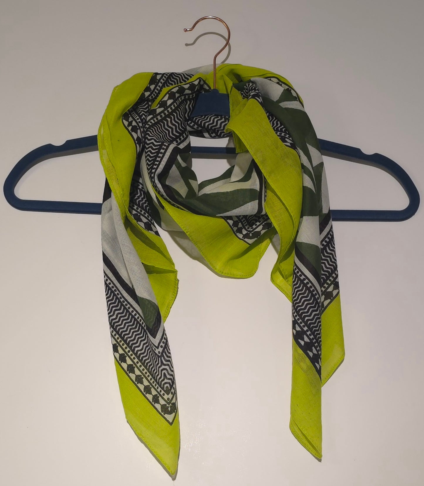 Foulard carré en pur coton, 100 x 100 cm