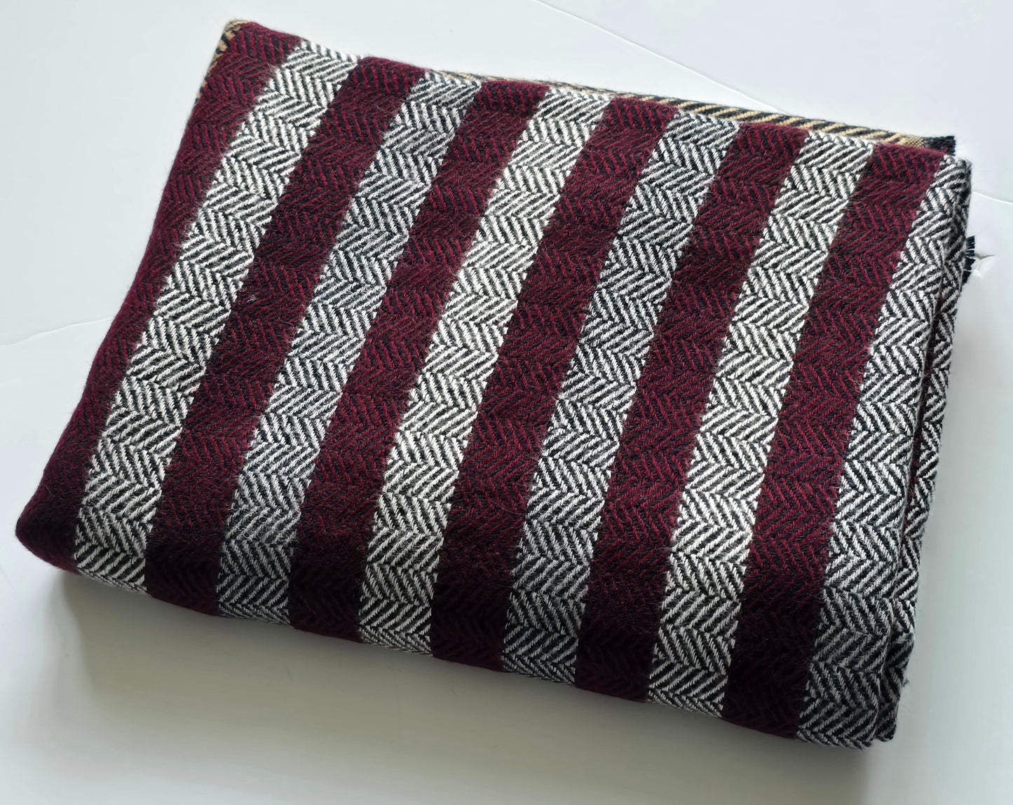Étole en cachemire 2 épaisseurs Rollo Stripe