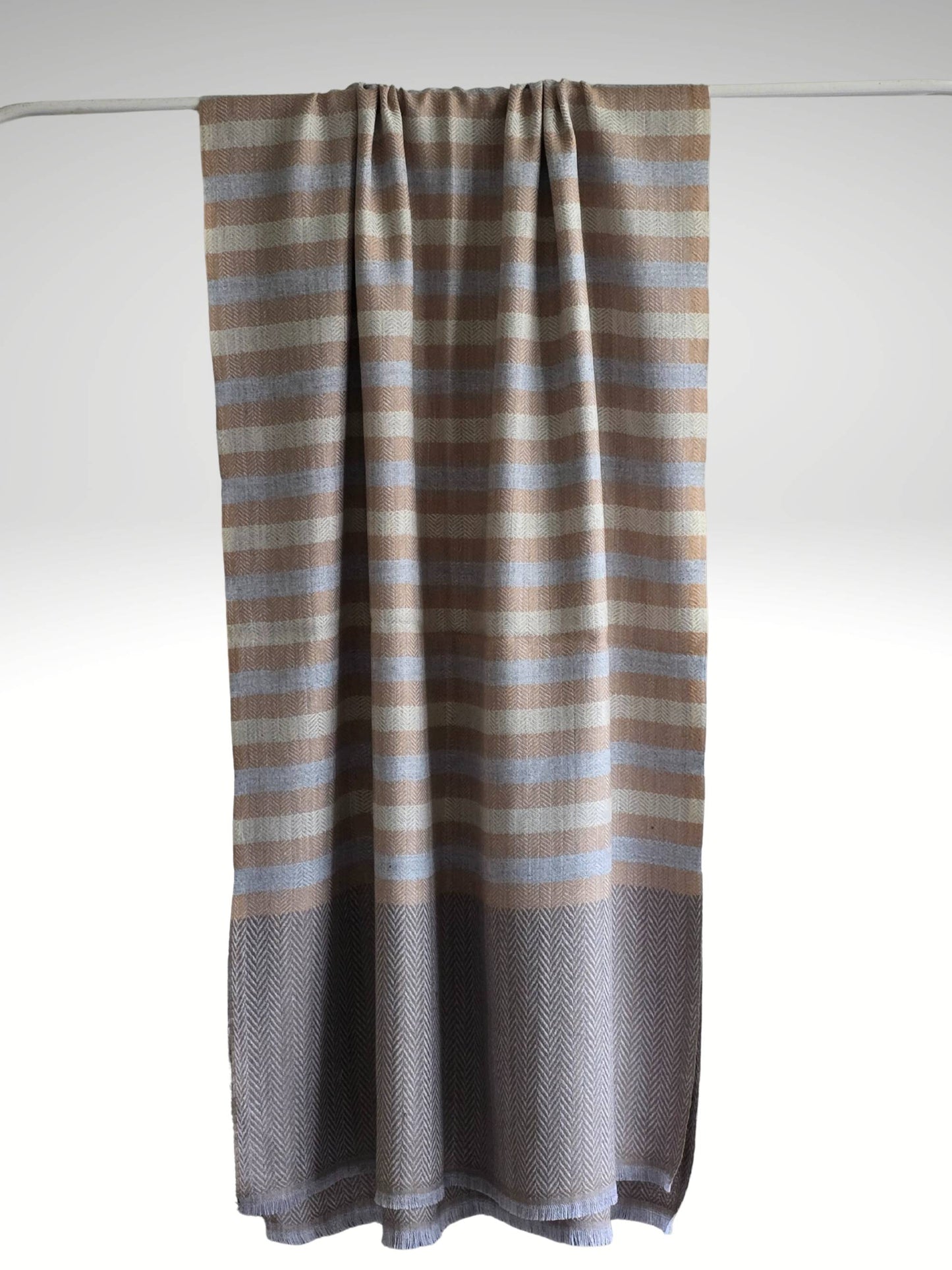 Étole en cachemire 2 épaisseurs Rollo Stripe
