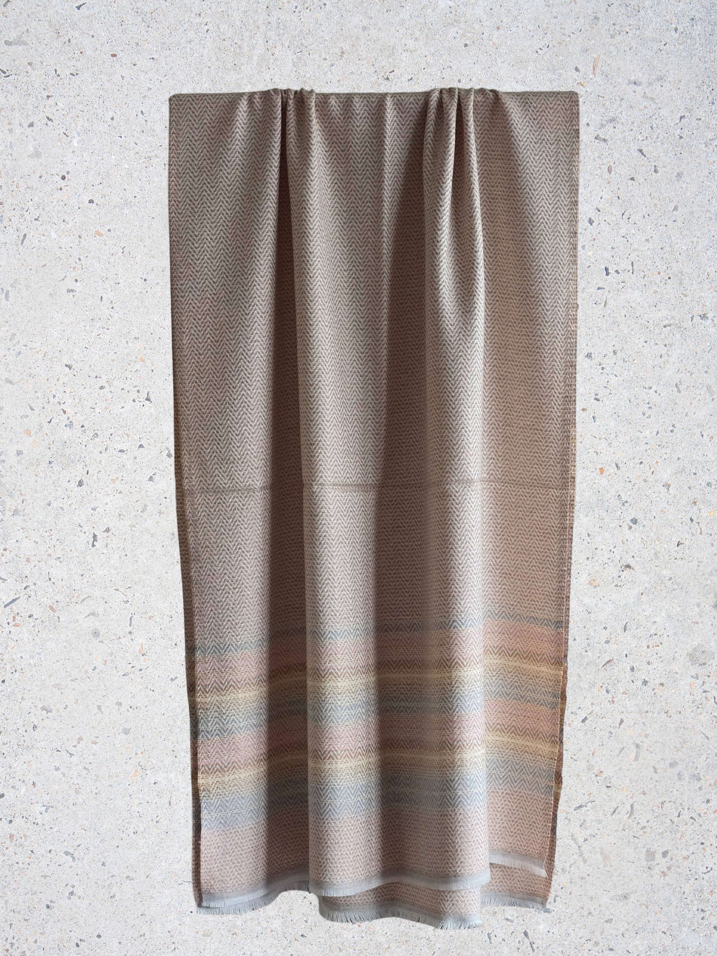 Étole en cachemire 2 épaisseurs Rollo Stripe